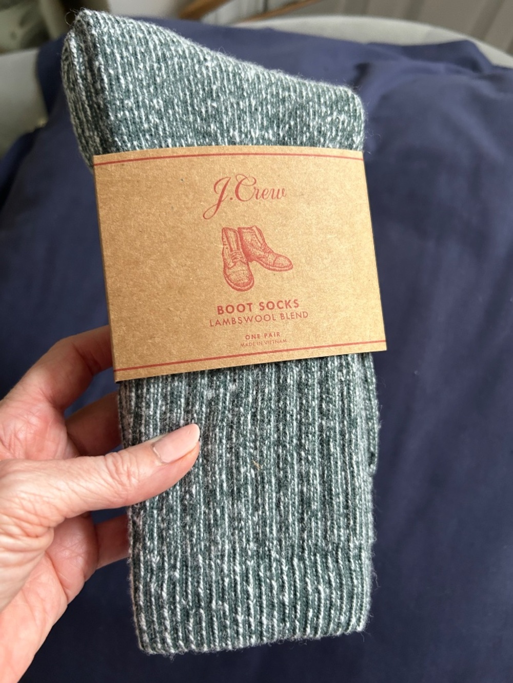 NWT J. Crew boot socks wool blend